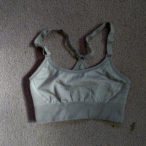 All in Motion - Gray Seamless Sports Bra Size S